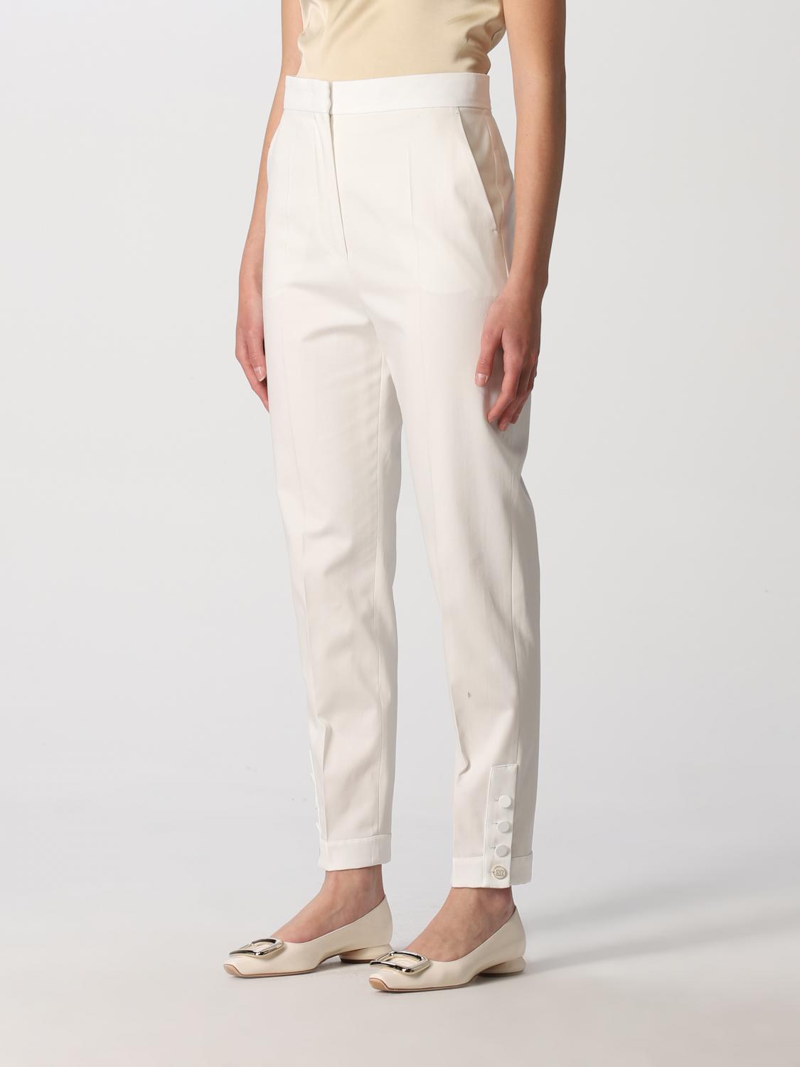 Hose Max Mara: Max Mara Damen Hose weiß 4