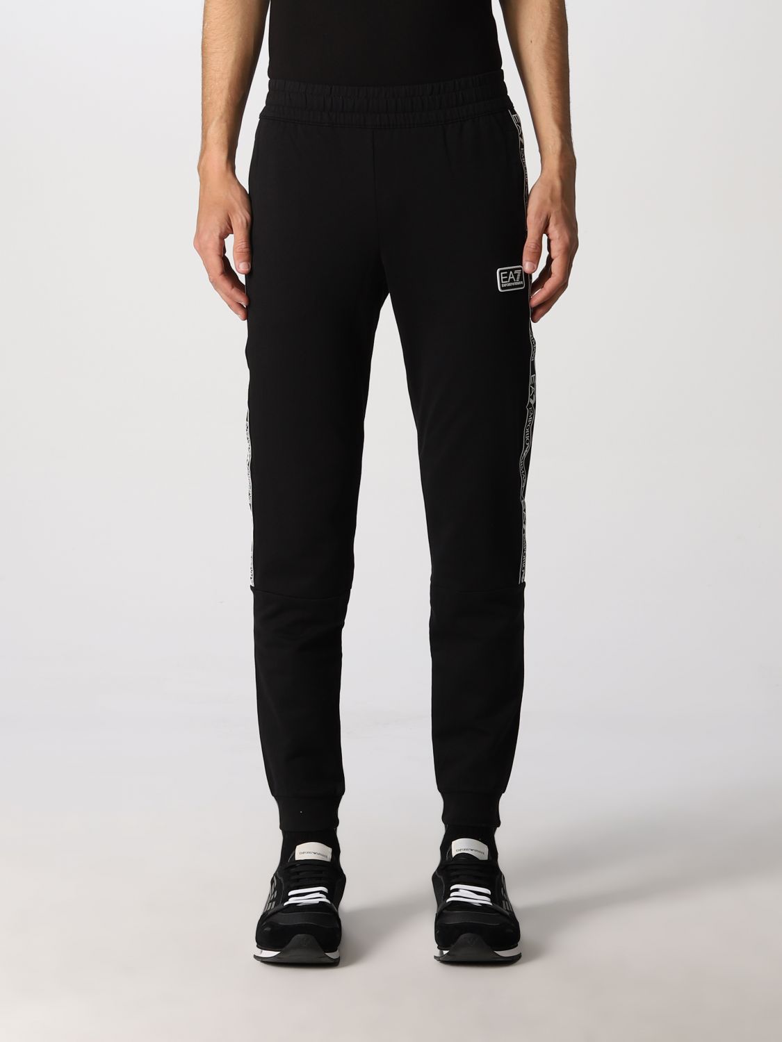 EA7: pants for man - Black | Ea7 pants 3LPP67PJ05Z online on GIGLIO.COM