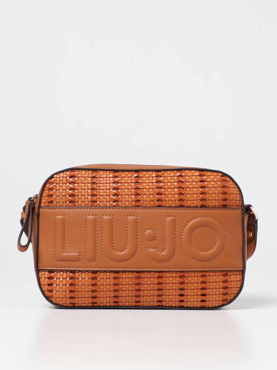Liu •jo Camera Bag In Synthetic Leather In Camel