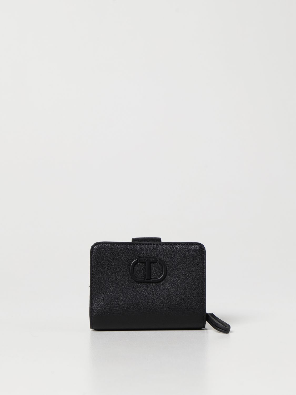 Wallet Twinset: Twinset wallet in micro grain synthetic leather black 1