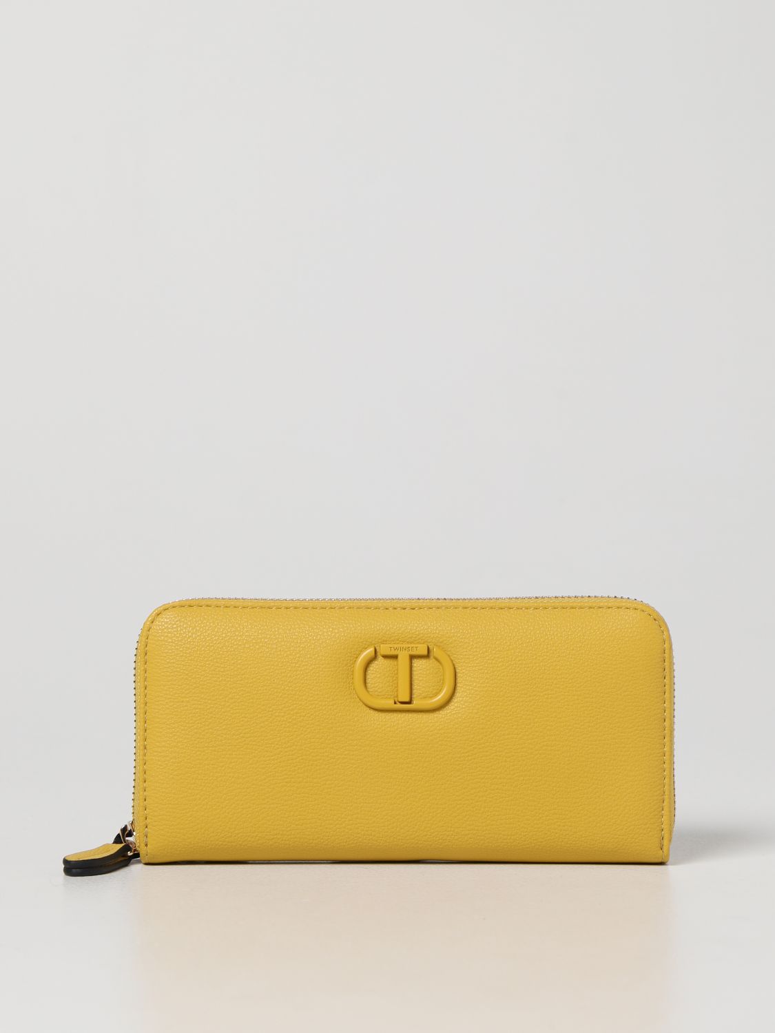 Wallet Twinset: Twinset continental wallet with logo honey 1