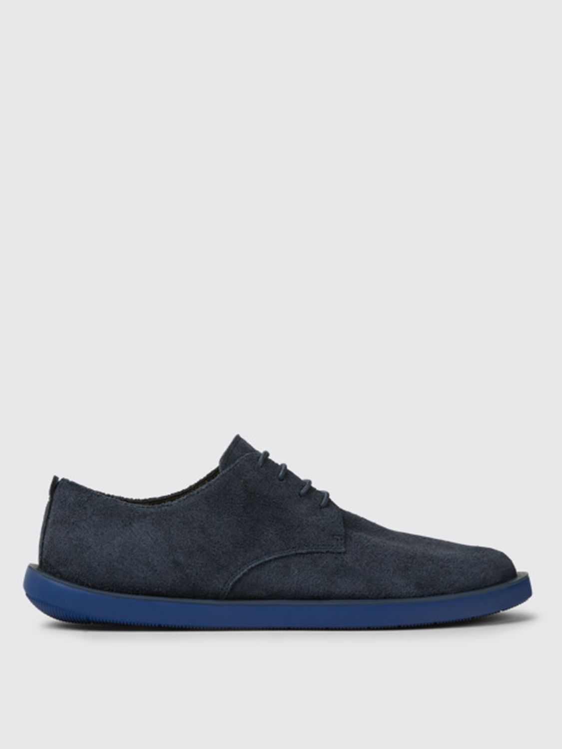 Camper Wagon  Ankle Boots In Nubuck In Blue
