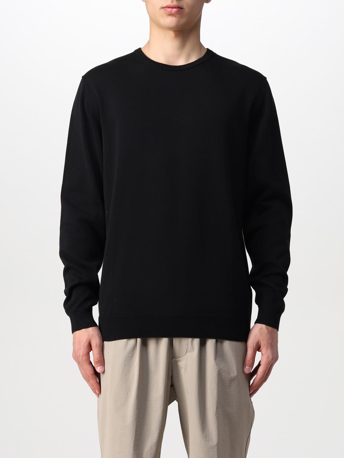 BOGGI MILANO: sweater in Pima cotton - Black | BOGGI MILANO sweater ...