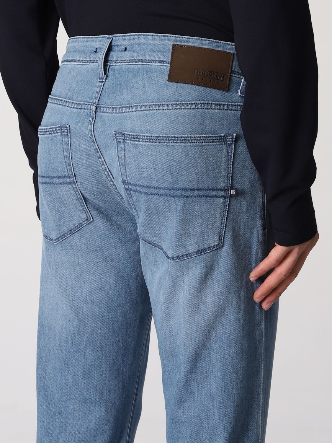 Jeans Boggi Milano: Boggi Milano jeans in stretch denim indigo 4