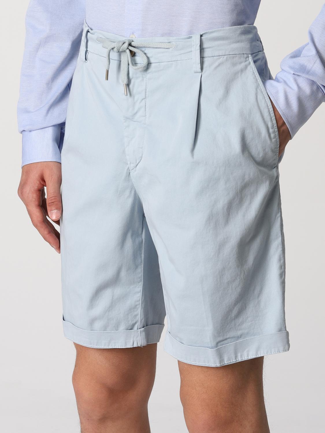 BOGGI MILANO: Bermuda in cotone elasticizzato - Blue | Pantaloncino Boggi  Milano BO22P028203 GIGLIO.COM