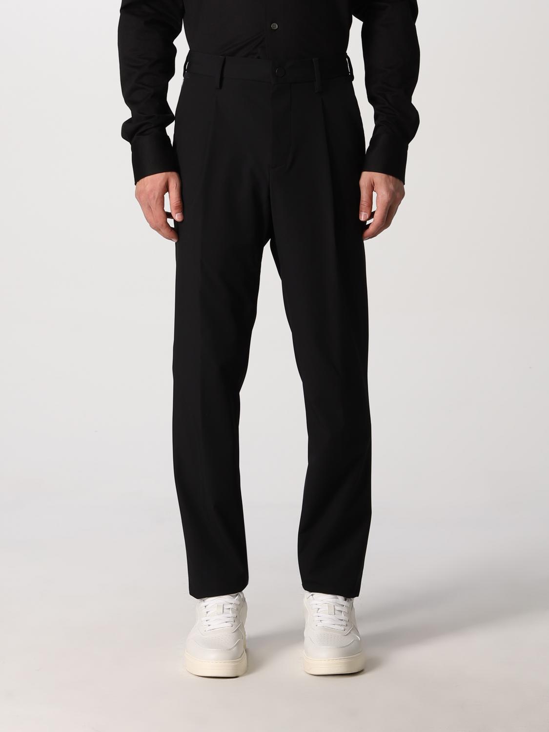 BOGGI MILANO: pants in BTech stretch nylon - Black | BOGGI MILANO pants ...