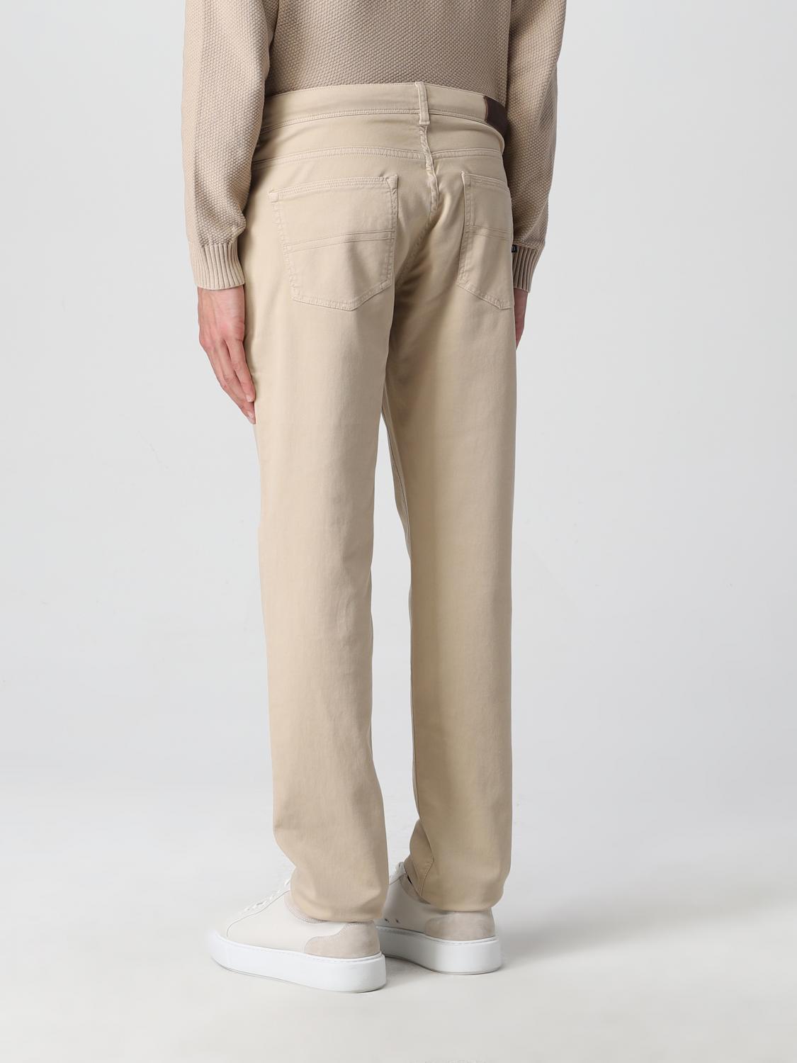 BOGGI MILANO: jeans in stretch Tencel cotton - Sand | Jeans Boggi Milano  BO22P025804 GIGLIO.COM