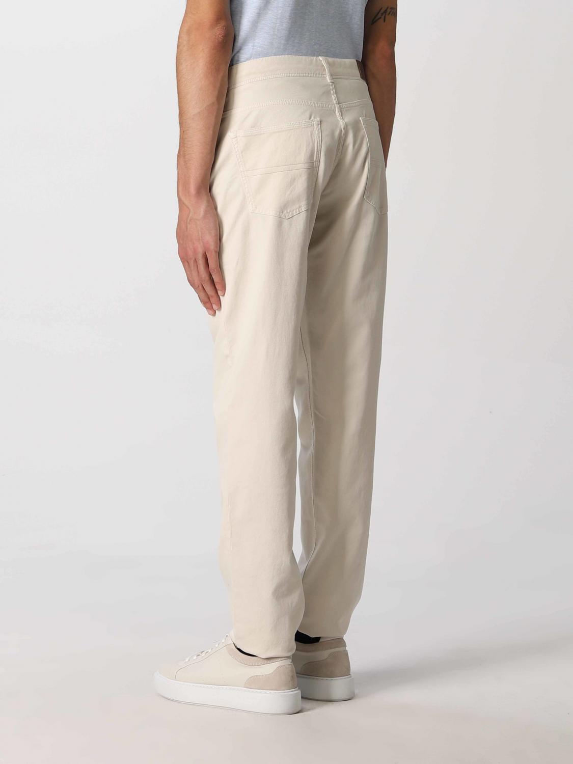 BOGGI MILANO: jeans in stretch Tencel cotton - White | Jeans Boggi Milano  BO22P025806 GIGLIO.COM