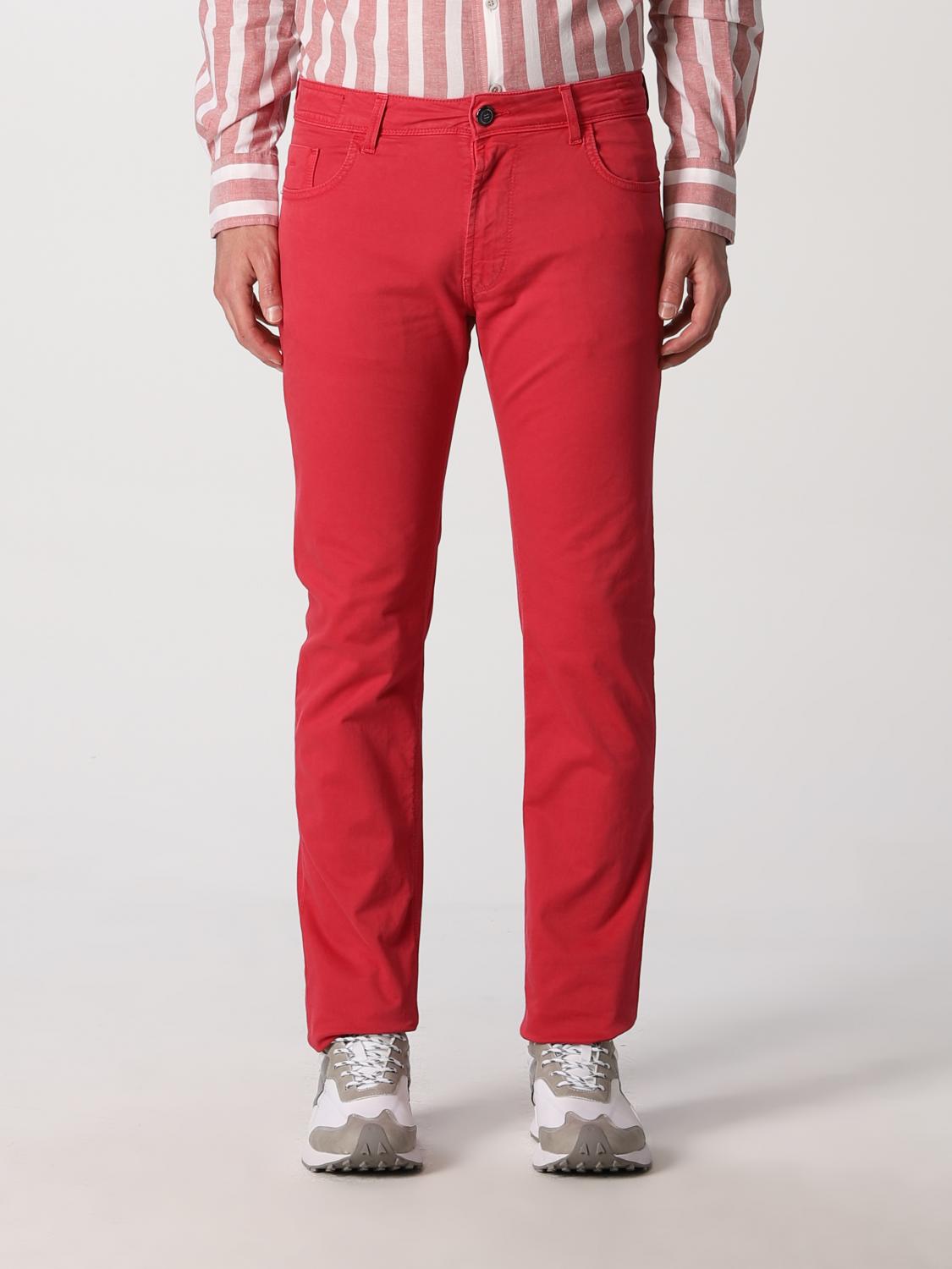 BOGGI MILANO: jeans in stretch Tencel cotton - Raspberry | Jeans Boggi  Milano BO22P040504 GIGLIO.COM