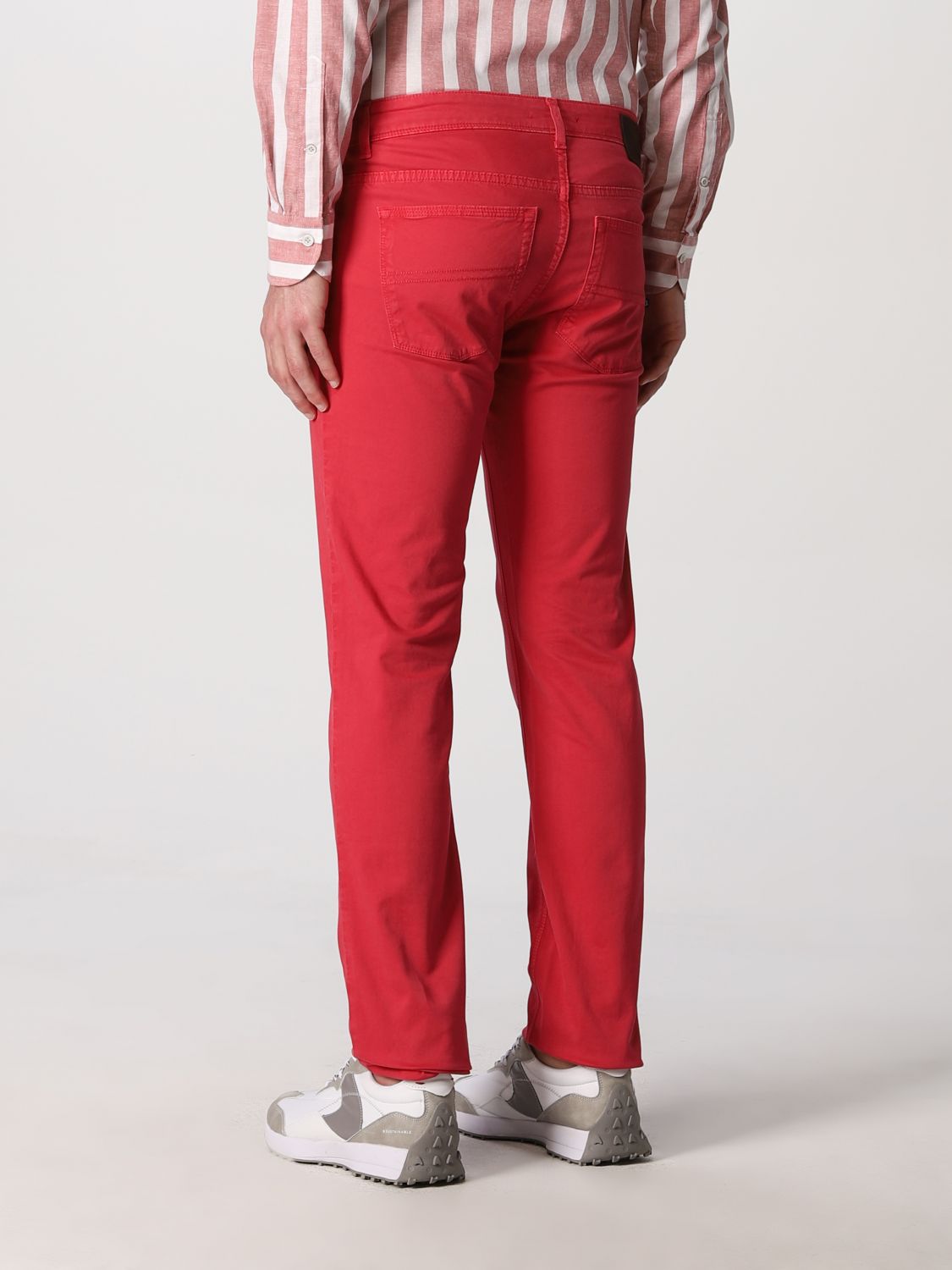BOGGI MILANO: jeans in stretch Tencel cotton - Raspberry | Jeans Boggi  Milano BO22P040504 GIGLIO.COM