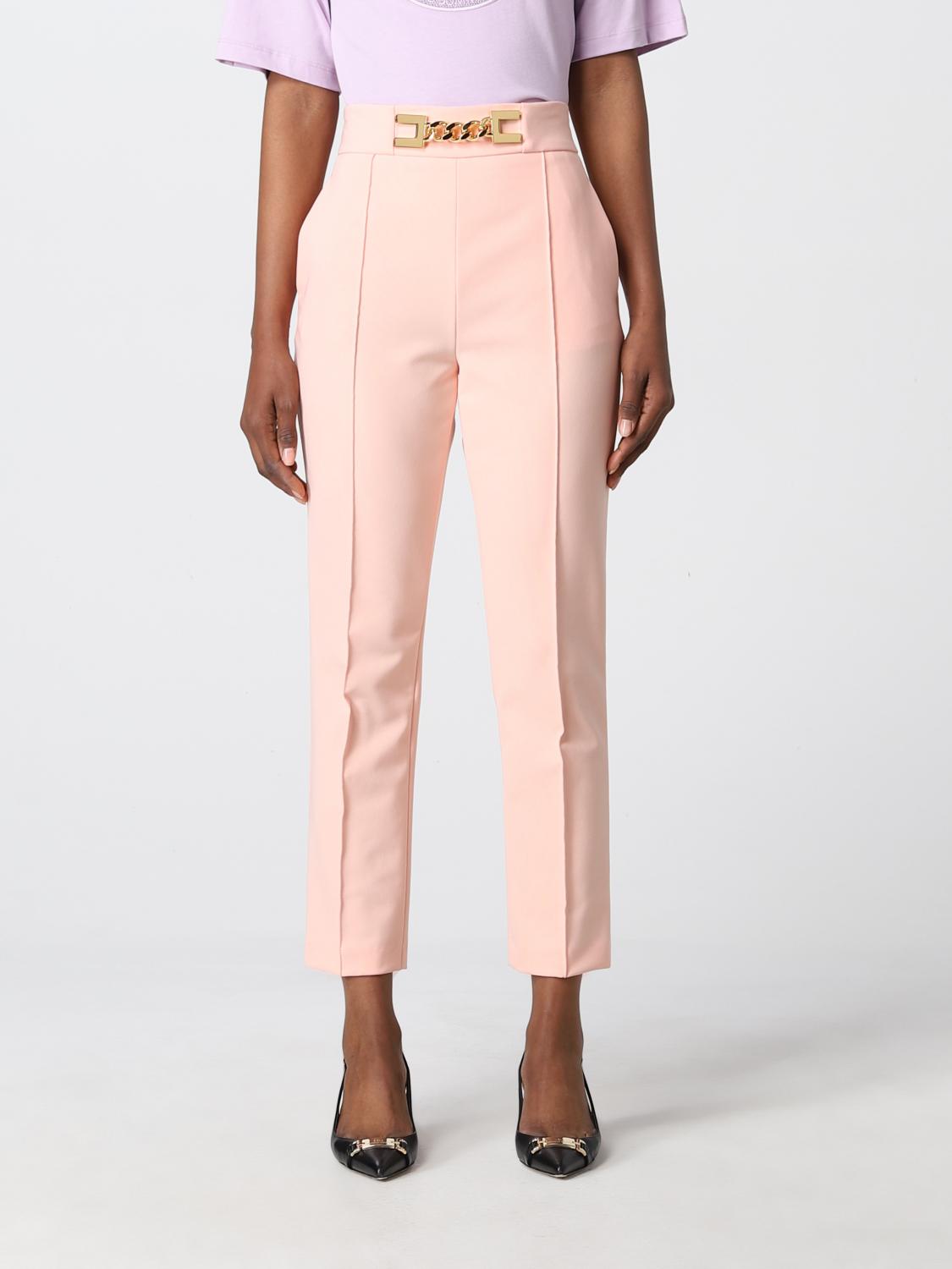 ELISABETTA FRANCHI: Pantalone donna - Corallo | Pantalone Elisabetta Franchi  PA042 GIGLIO.COM