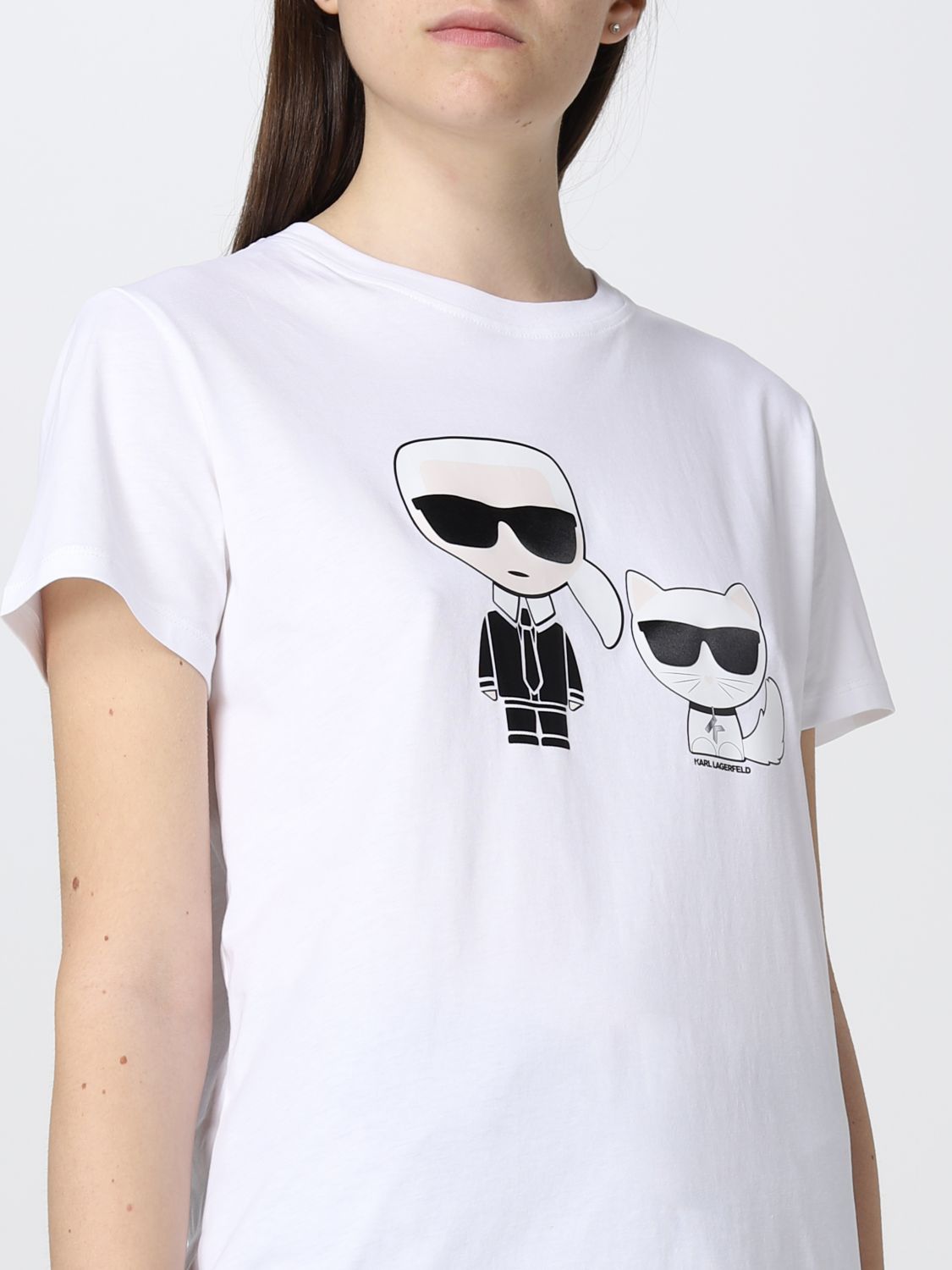 Camiseta Karl Lagerfeld: Camiseta mujer Karl Lagerfeld blanco 3