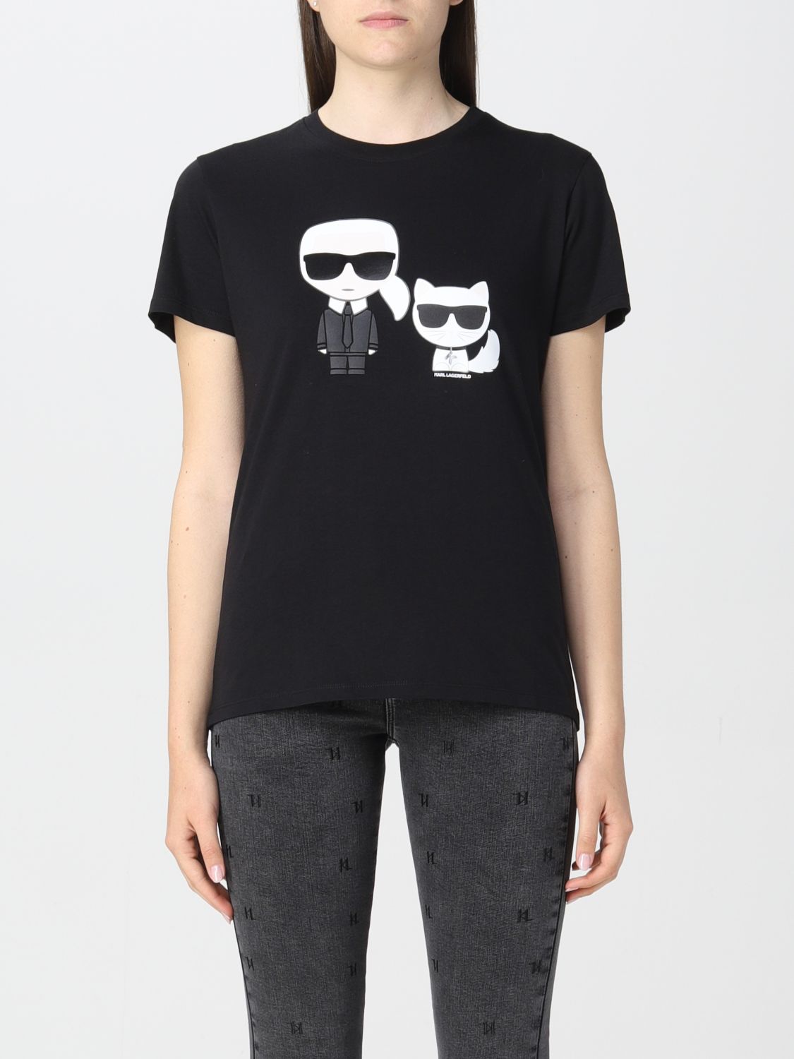 Camiseta Karl Lagerfeld: Camiseta mujer Karl Lagerfeld negro 1