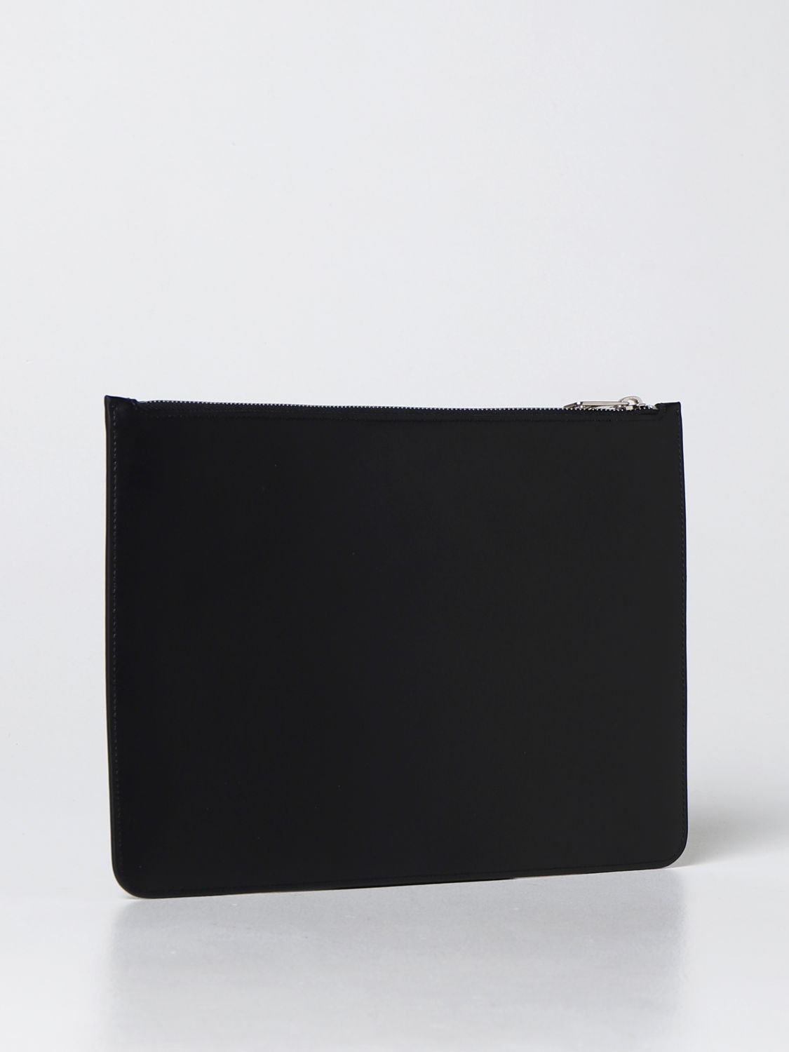 Briefcase Neil Barrett: Thunderbolt Neil Barrett leather pouch black 2