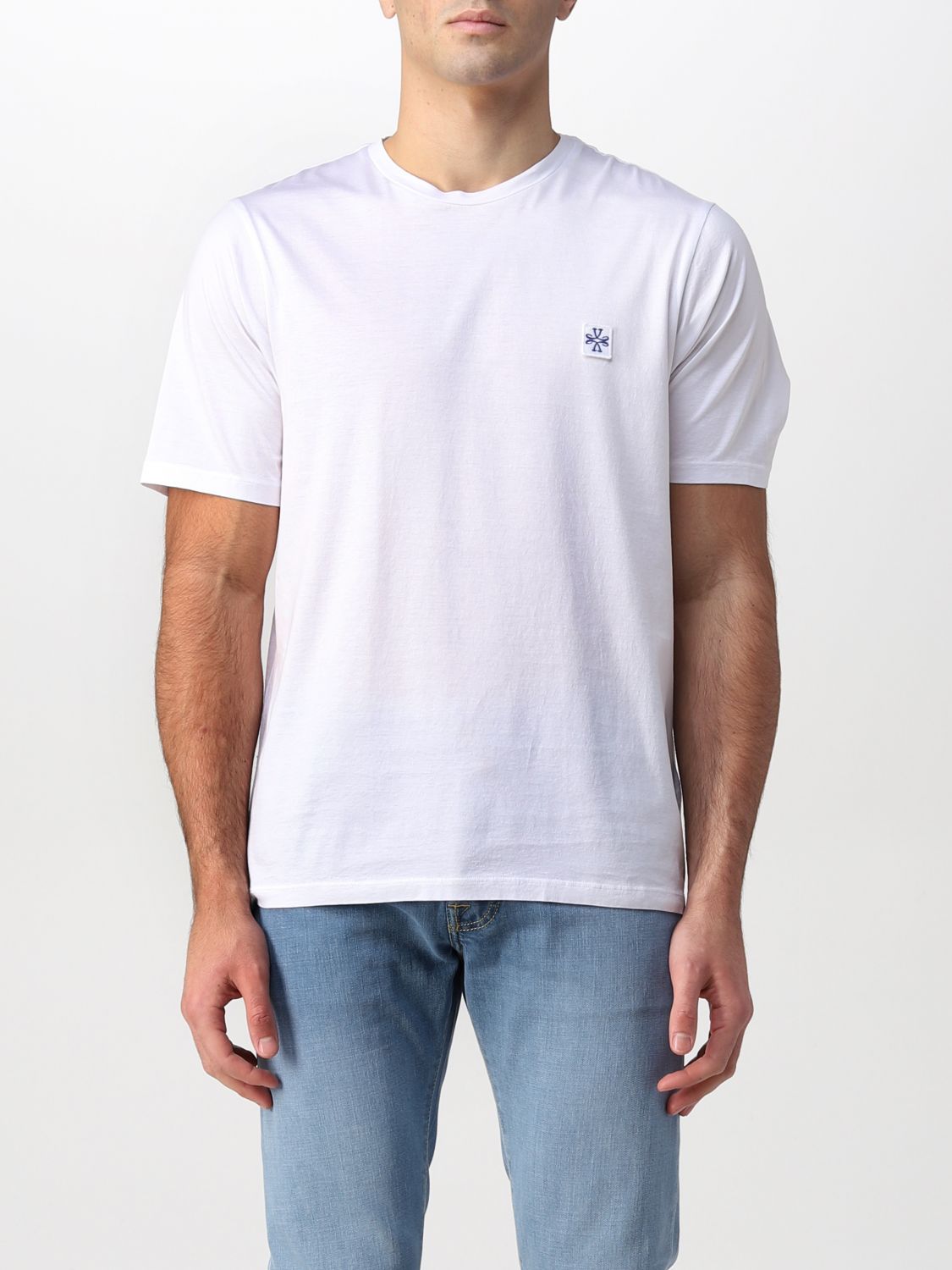 JACOB COHEN: t-shirt for man - White | Jacob Cohen t-shirt U400280M4313 ...