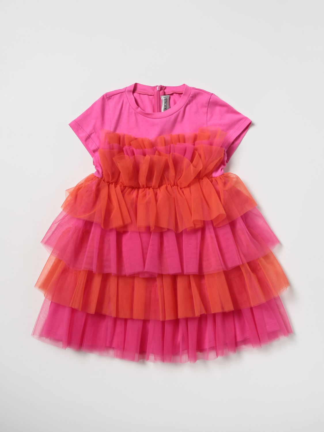 Dress Simonetta: Dress kids Simonetta pink 1