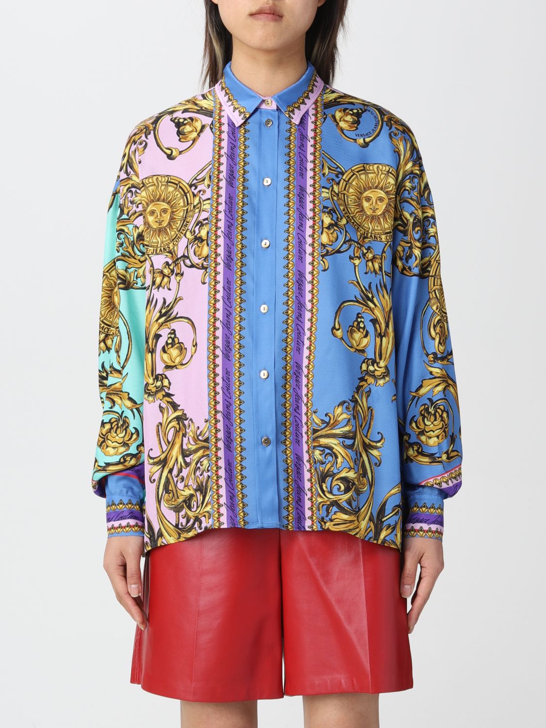 VERSACE JEANS COUTURE: shirt for women - Multicolor | Versace Jeans ...