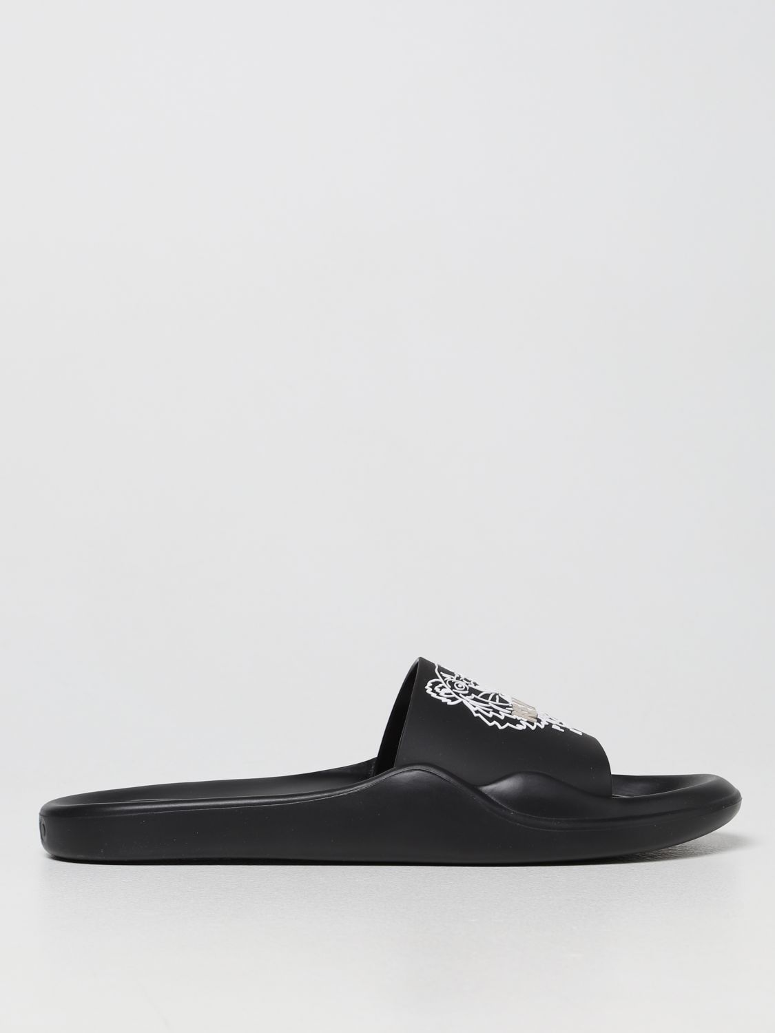 Sandals Kenzo: Kenzo rubber sandal with logo black 1