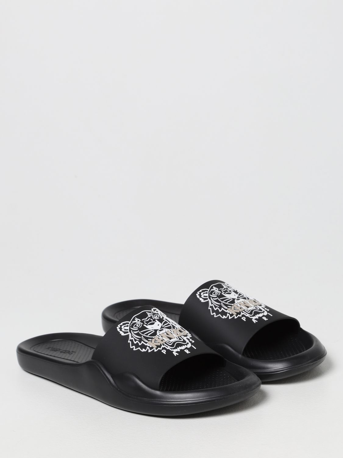 Sandals Kenzo: Kenzo rubber sandal with logo black 2
