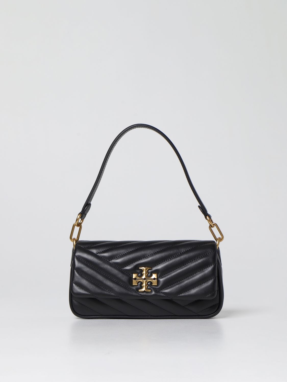 Tory Burch Kira Bag In Quilted Leather In Black | ModeSens