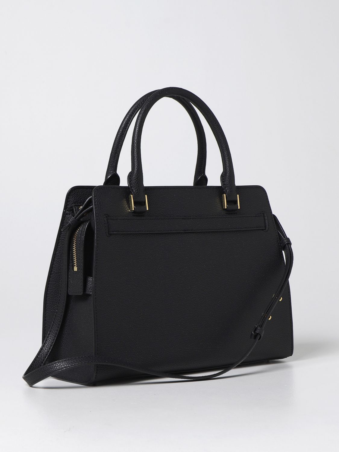 LAUREN RALPH LAUREN: shoulder bag in grained leather - Black
