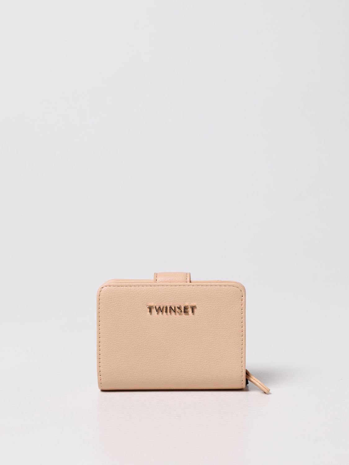 Wallet Twinset: Twinset wallet in micro grain synthetic leather sand 1