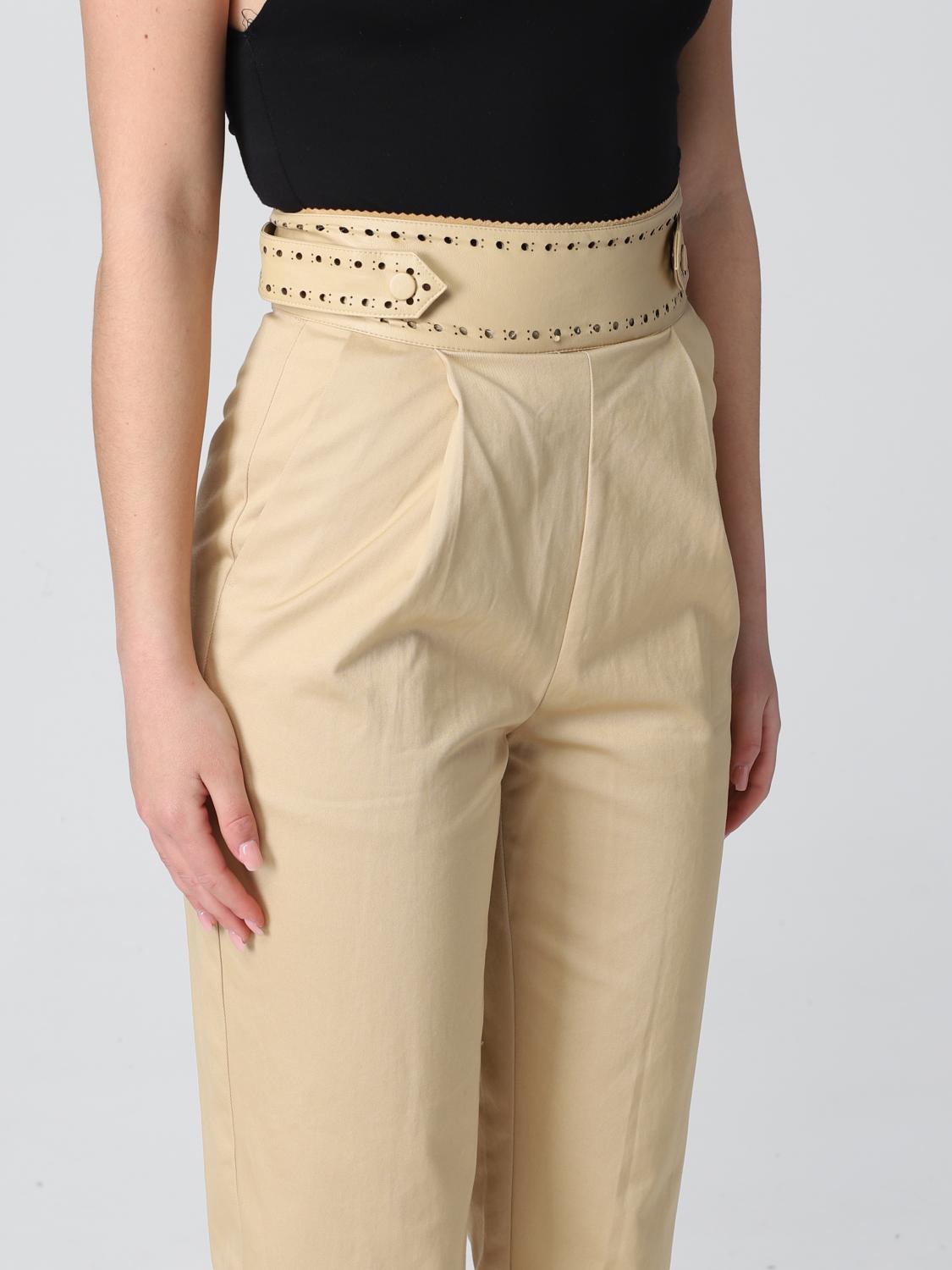 TWINSET: cropped pants in cotton blend 