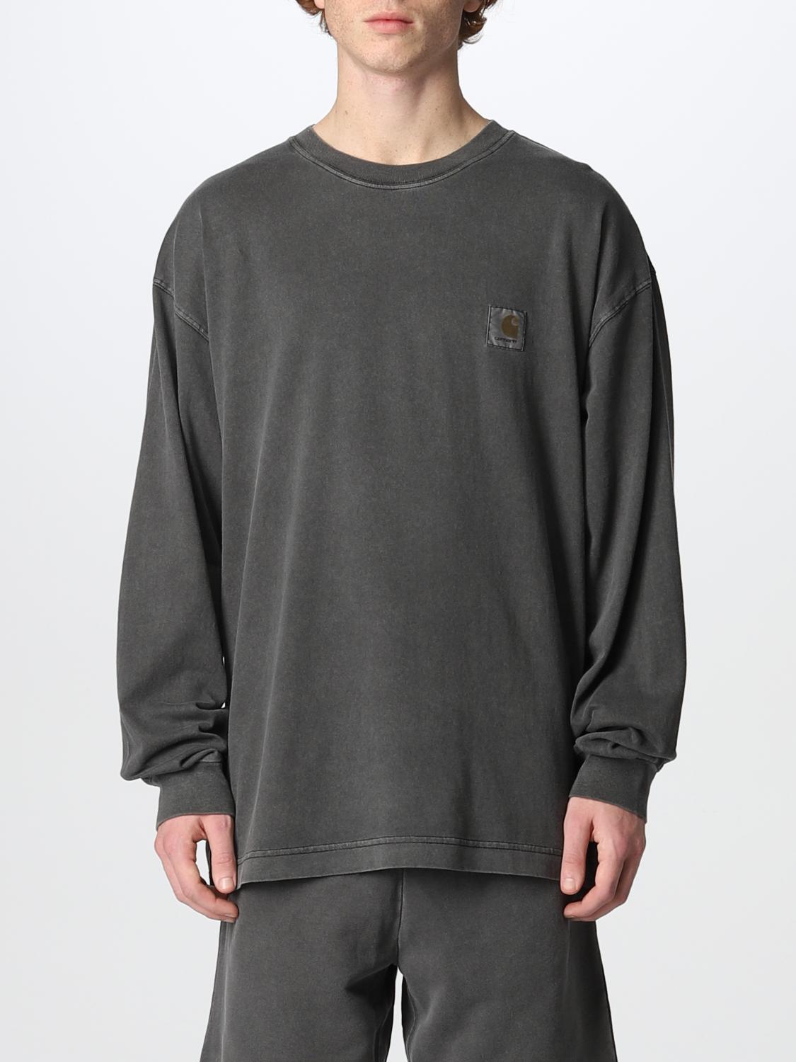 CARHARTT WIP: Carhartt T-shirt with logo - Black | Carhartt Wip ...