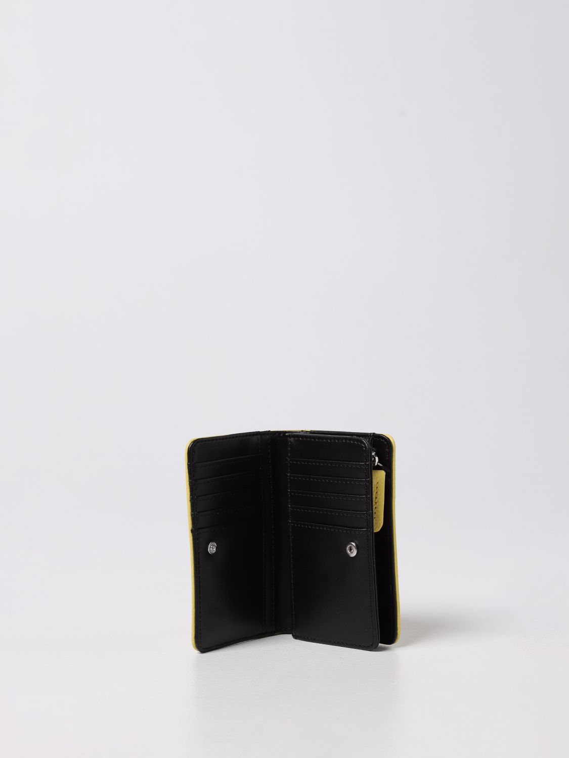 Wallet Twinset: Twinset wallet in grained synthetic leather yellow 2