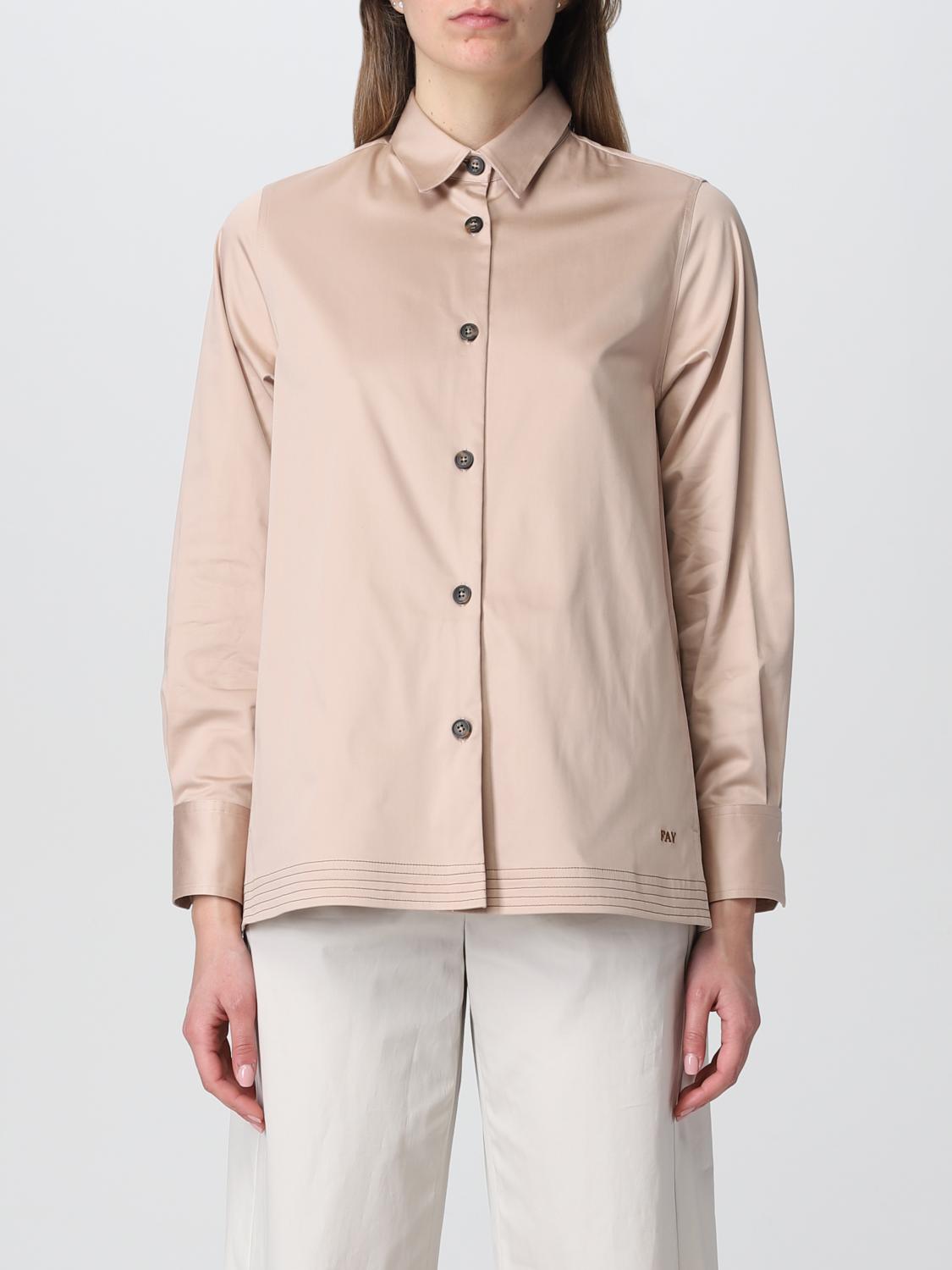 Fay Outlet: Camicia in misto cotone - Avorio | Camicia Fay ...