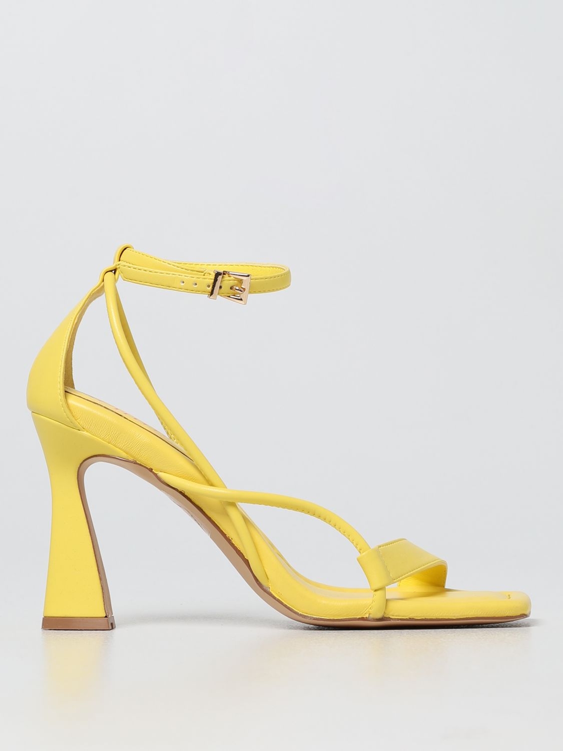 Actitude Twinset Twinset-actitude Synthetic Leather Sandals In Yellow ...