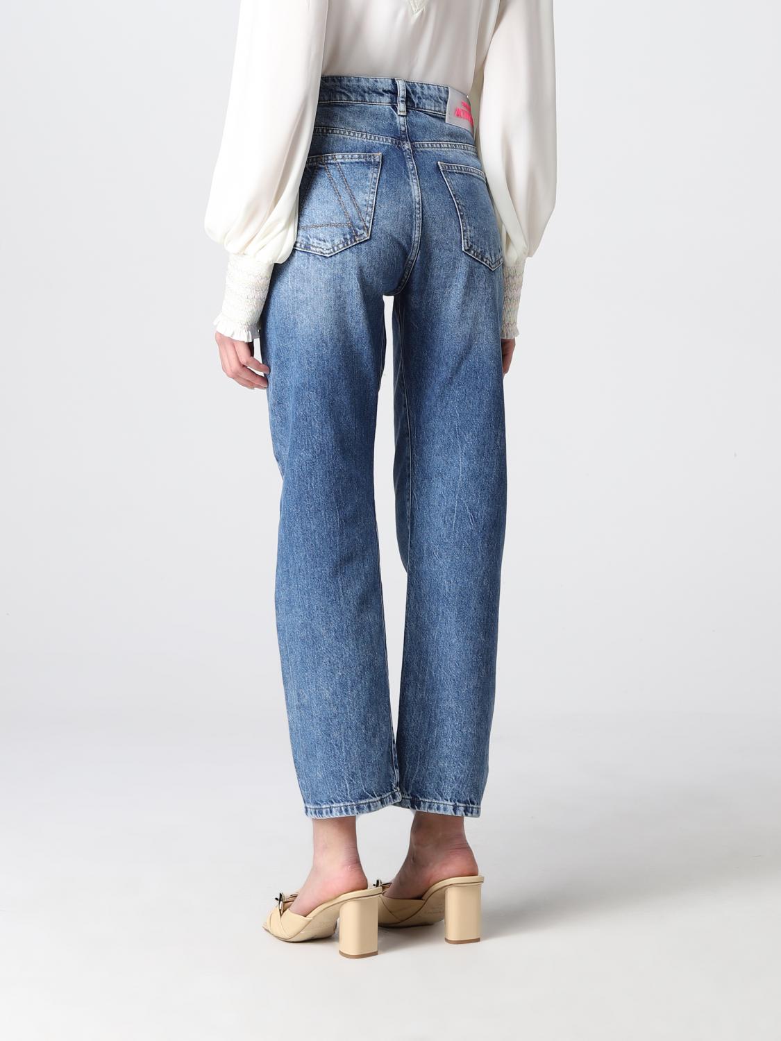 ACTITUDE TWINSET: Jeans a 5 tasche Twinset-Actitude asimmetrico - Denim |  Jeans Actitude Twinset 221AT233B GIGLIO.COM