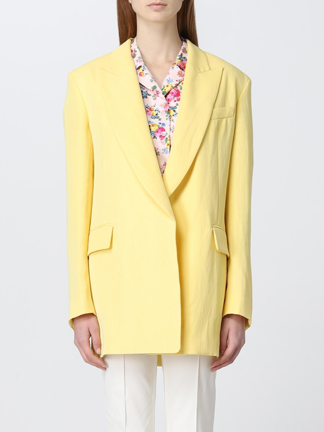 Shop Sportmax Blazer Women In Yellow