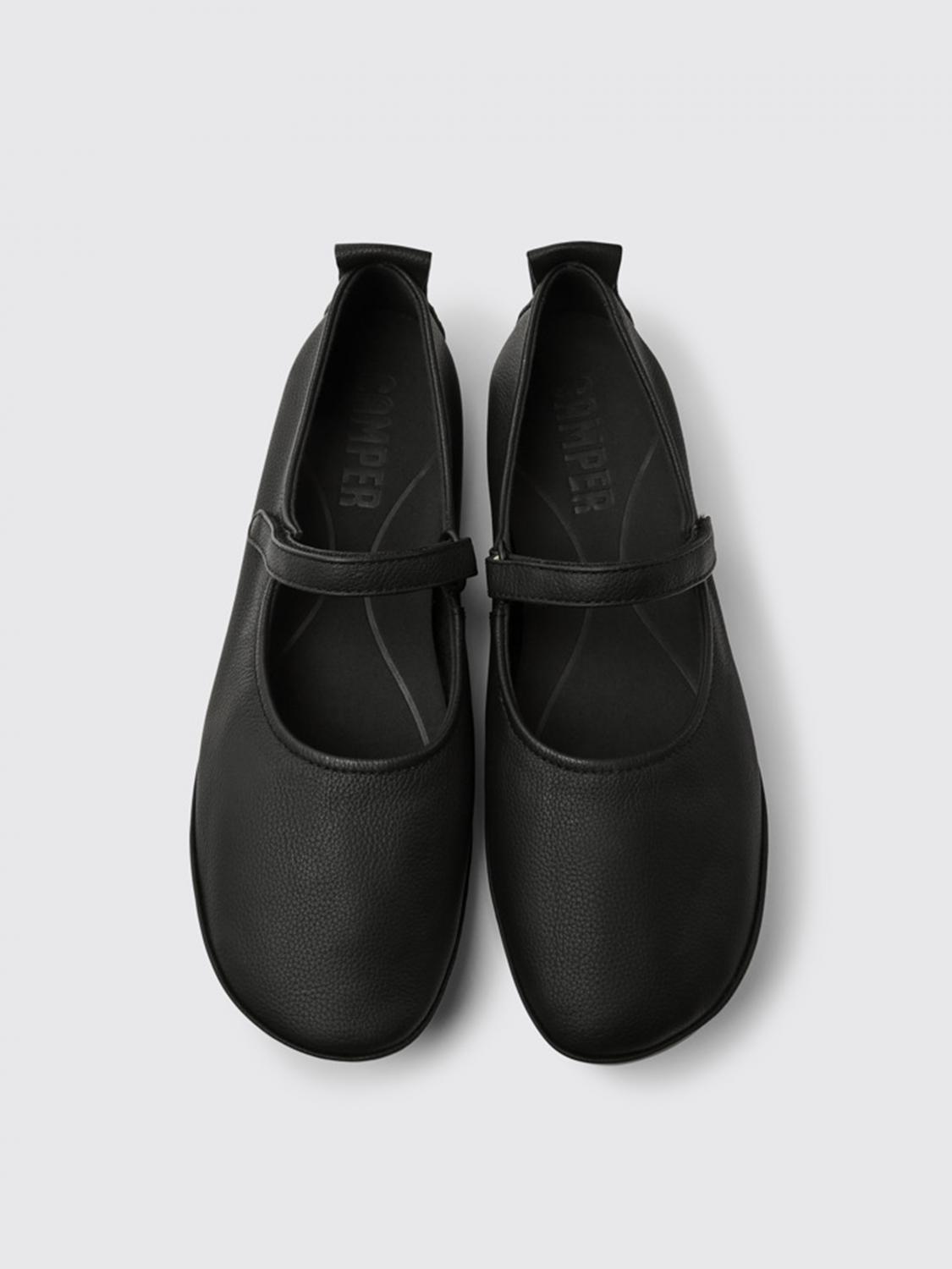 camper black flats