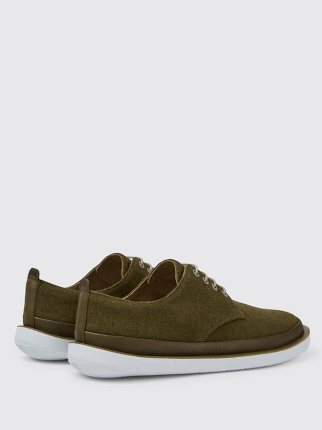 Camper Outlet: Wagon shoes in calfskin and hemp - Green | Camper brogue ...