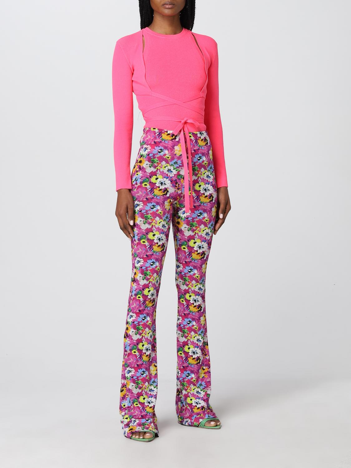 MSGM: Pants women - Fuchsia | Pants 