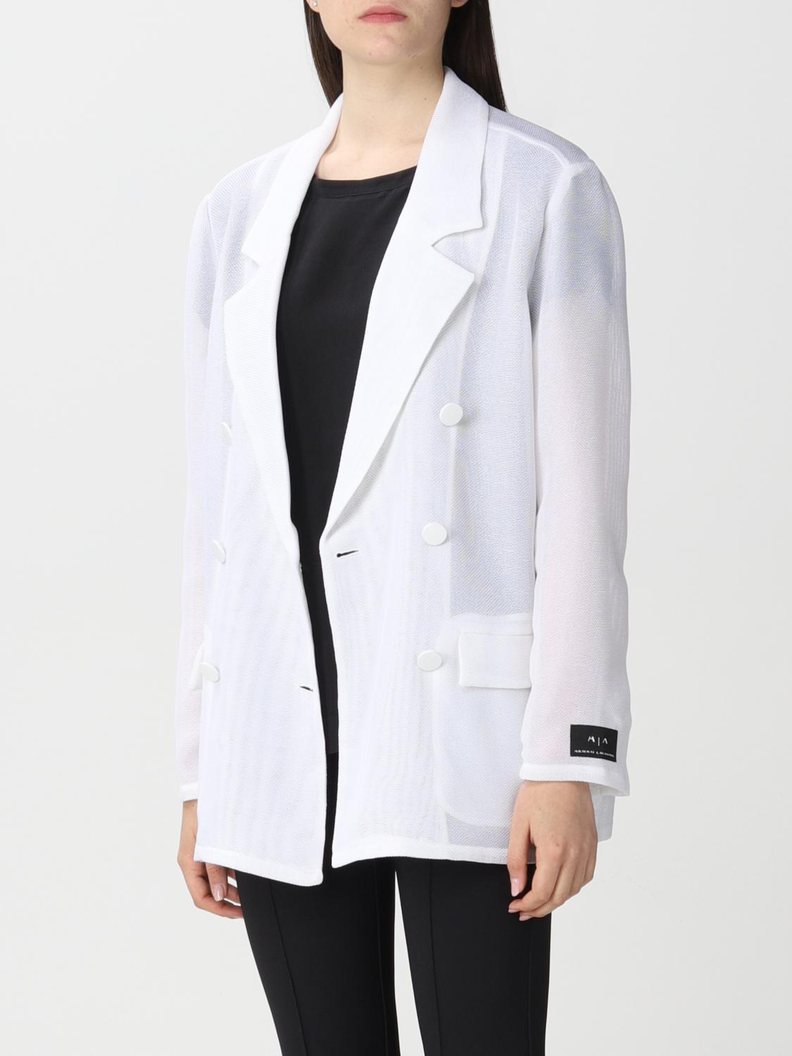 ARMANI EXCHANGE: blazer for women - White | Armani Exchange blazer  3LYG22YN4DZ online on 