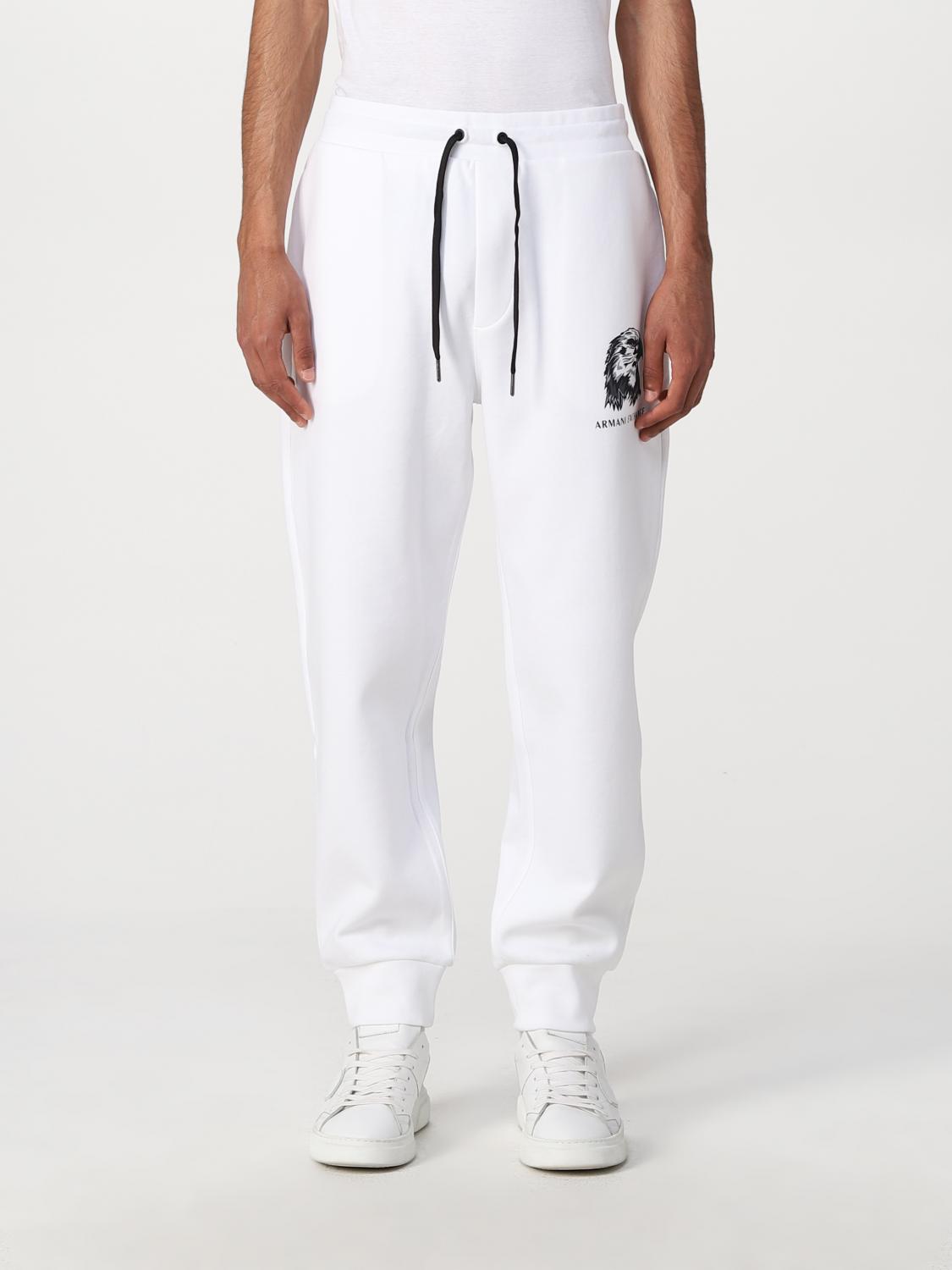 ARMANI EXCHANGE: Pantalone uomo - Bianco | Pantalone Armani Exchange  3LZPAQZJ5UZ GIGLIO.COM