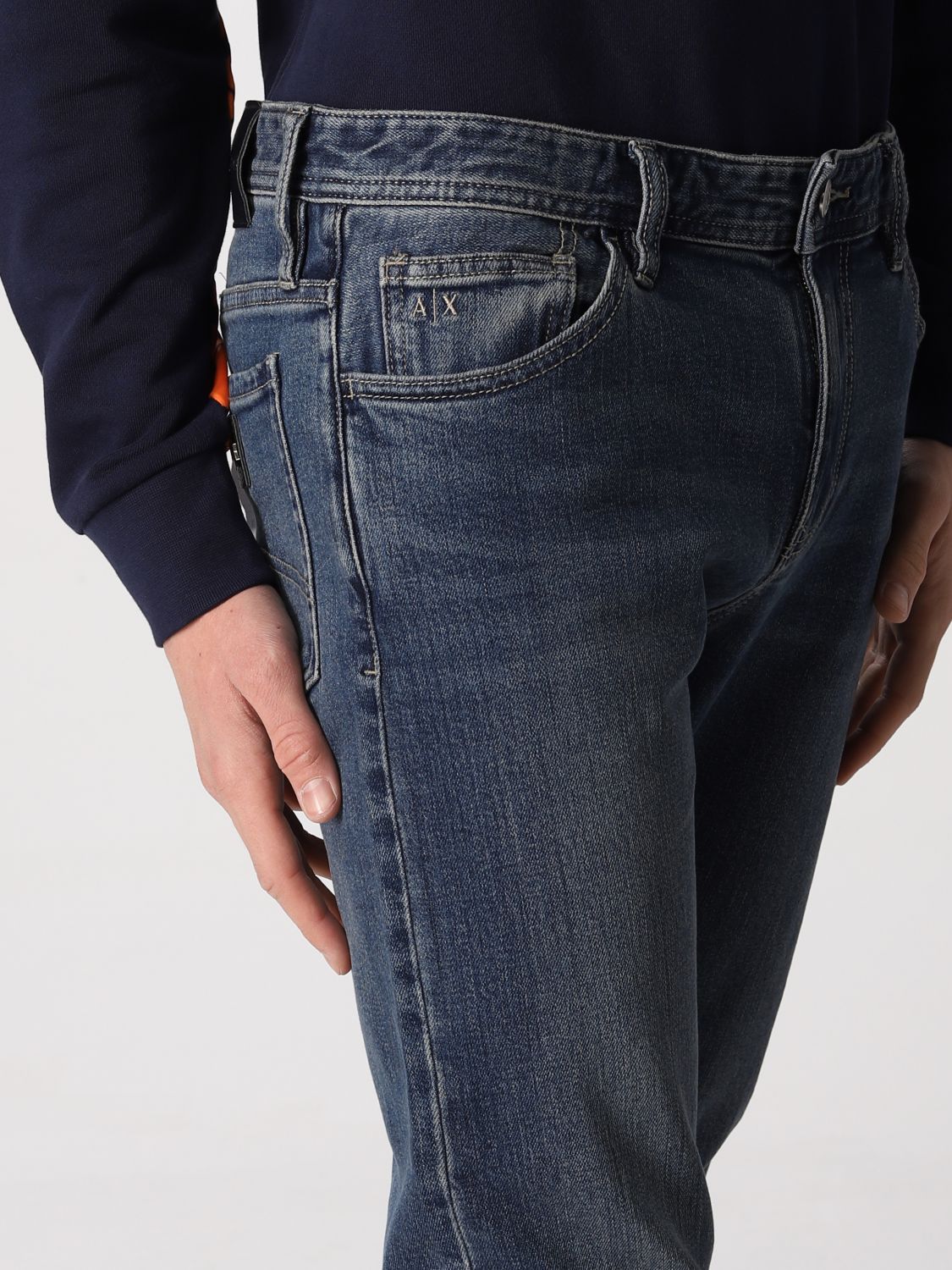 ARMANI EXCHANGE: Jeans men - Indigo | Armani Exchange jeans 8NZJ14Z3SAZ ...