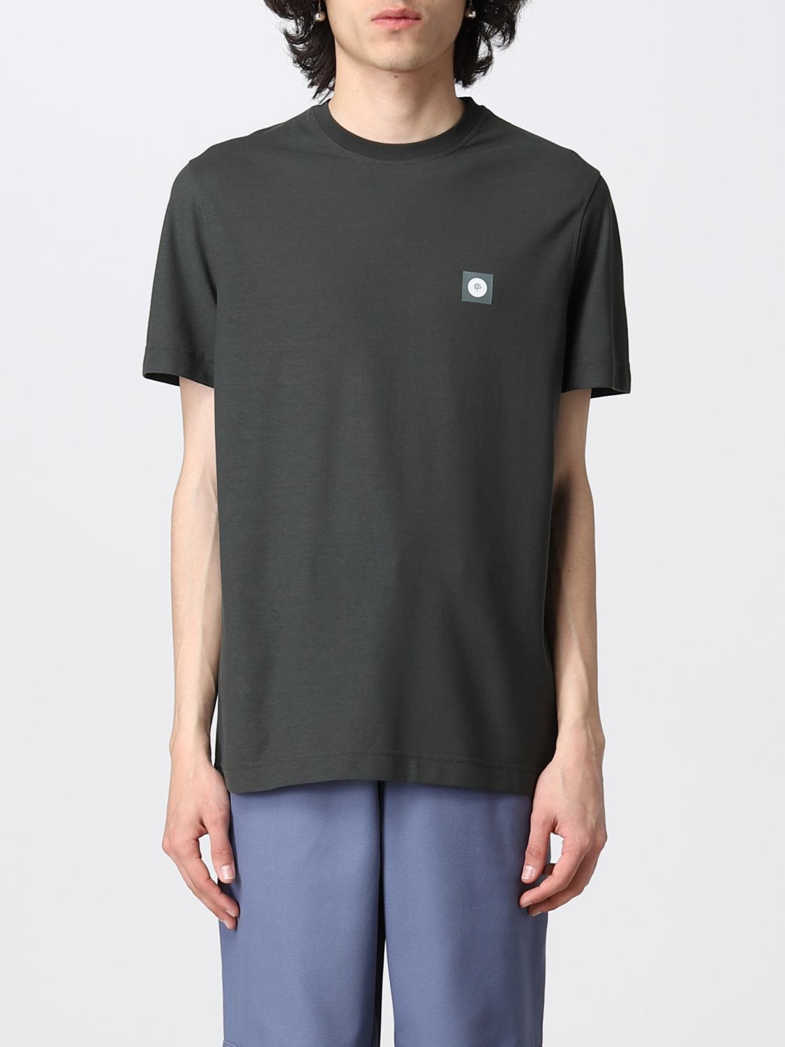 ZANONE: t-shirt for man - Green | Zanone t-shirt 812597Z0381 online at ...