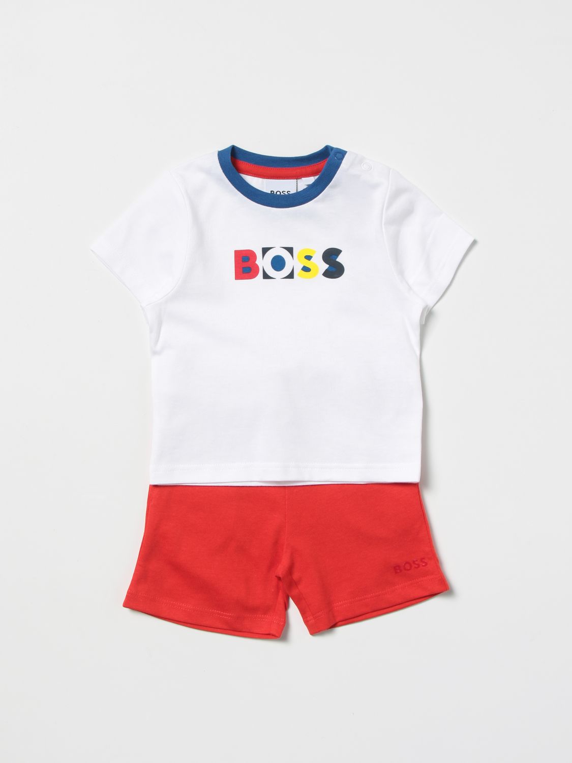 HUGO BOSS: jumpsuit for baby - Red | Hugo Boss jumpsuit J08058 online ...