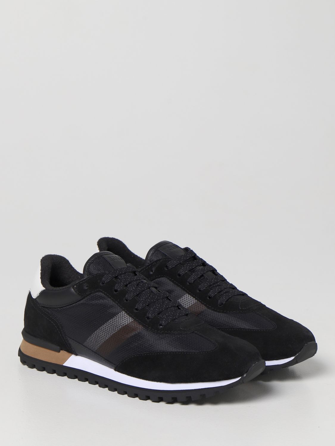 Boss Outlet: sneakers for man - Black | Boss sneakers 50470146 online ...