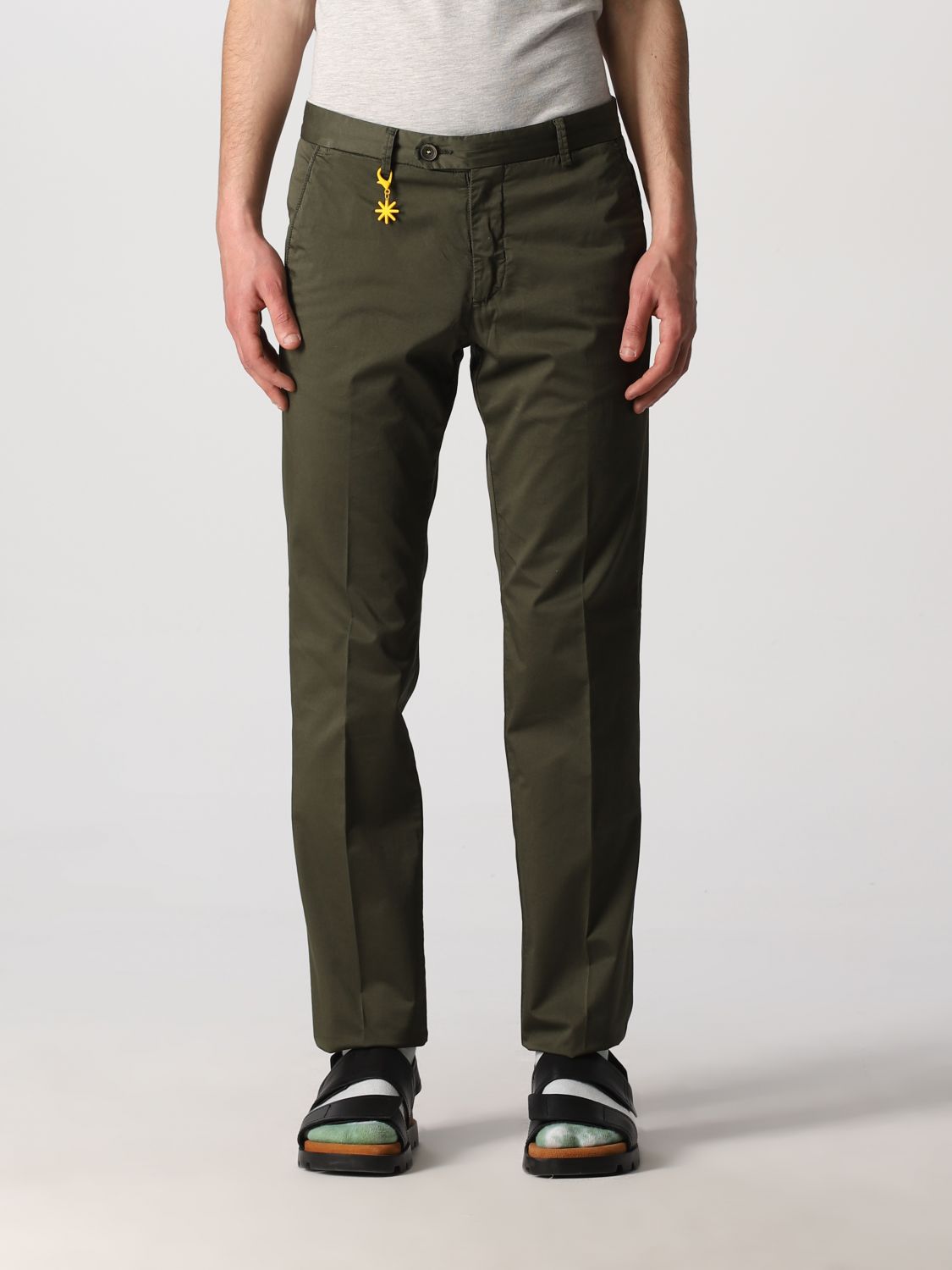 Manuel Ritz Trousers Men In Military | ModeSens