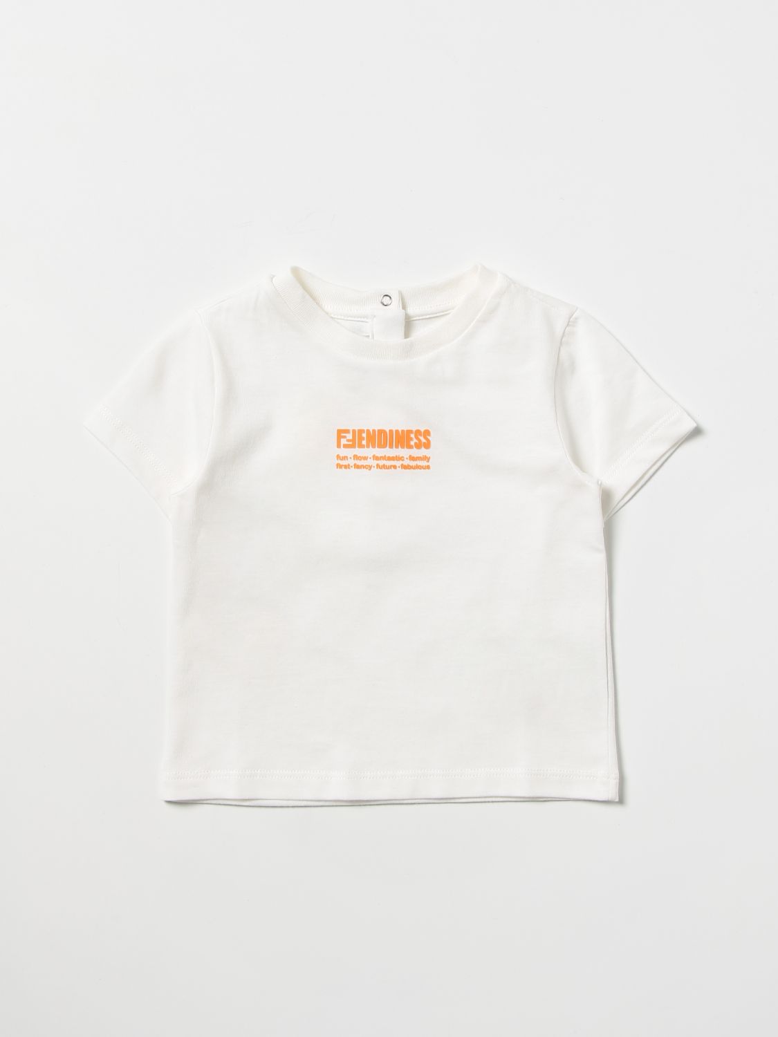 T-shirt Fendi: T-shirt Fendi bébé blanc 1