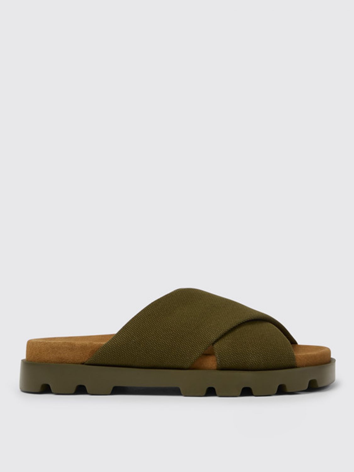 Camper Brutus Sandals In Cotton In Green | ModeSens