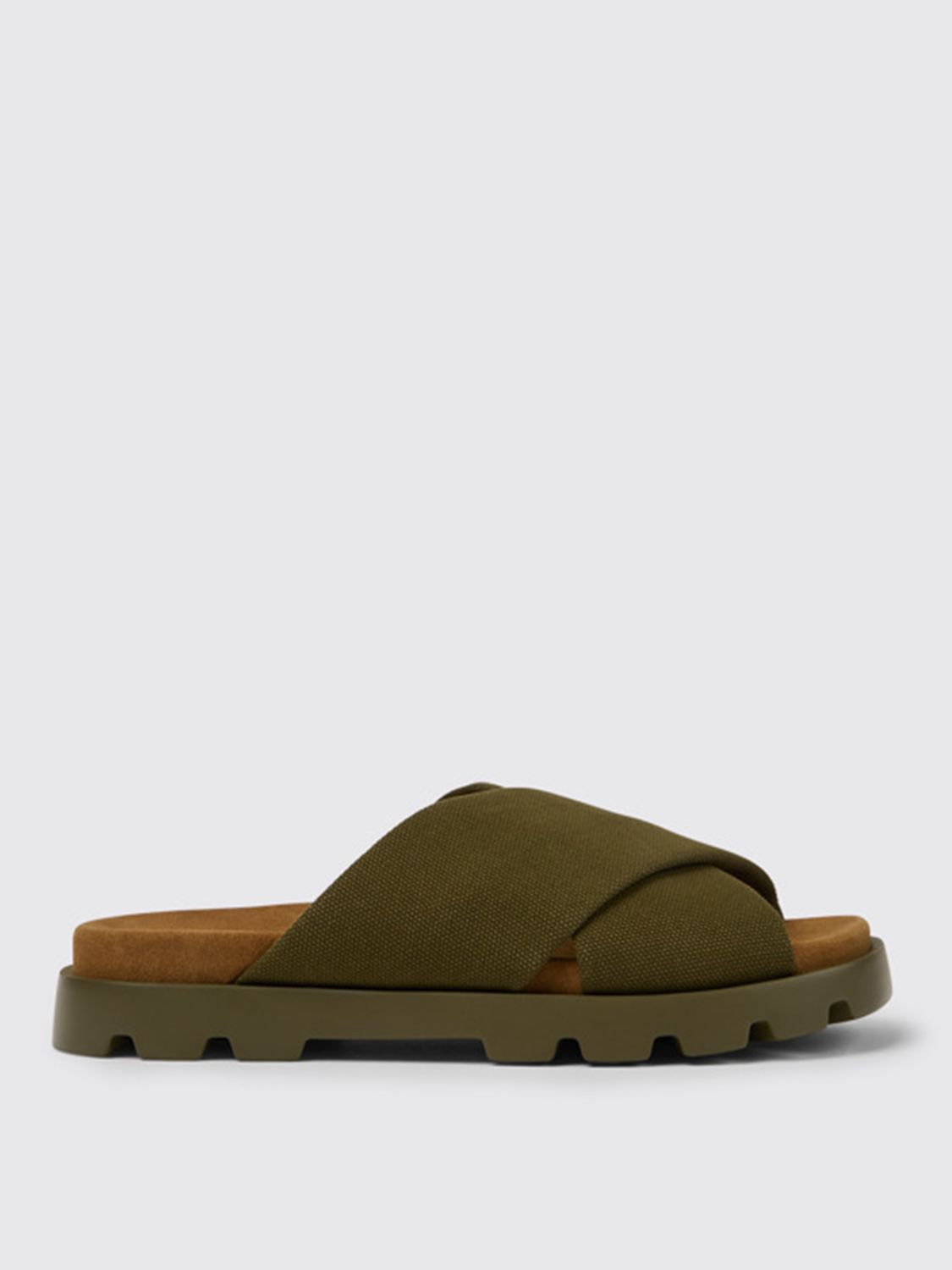 CAMPER: Brutus cotton - Green | Camper sandals K100776-001 SANDAL online on GIGLIO.COM