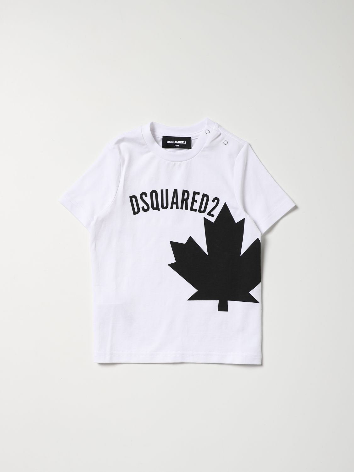 T-shirt Dsquared2 Junior: T-shirt Dsquared2 Junior in cotone bianco 1 1