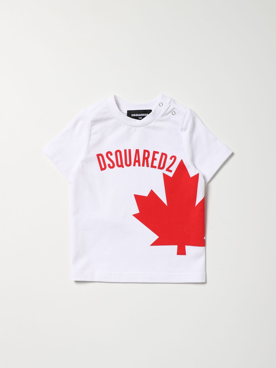 T-shirt Dsquared2 Junior: T-shirt Dsquared2 Junior in cotone bianco 2 1