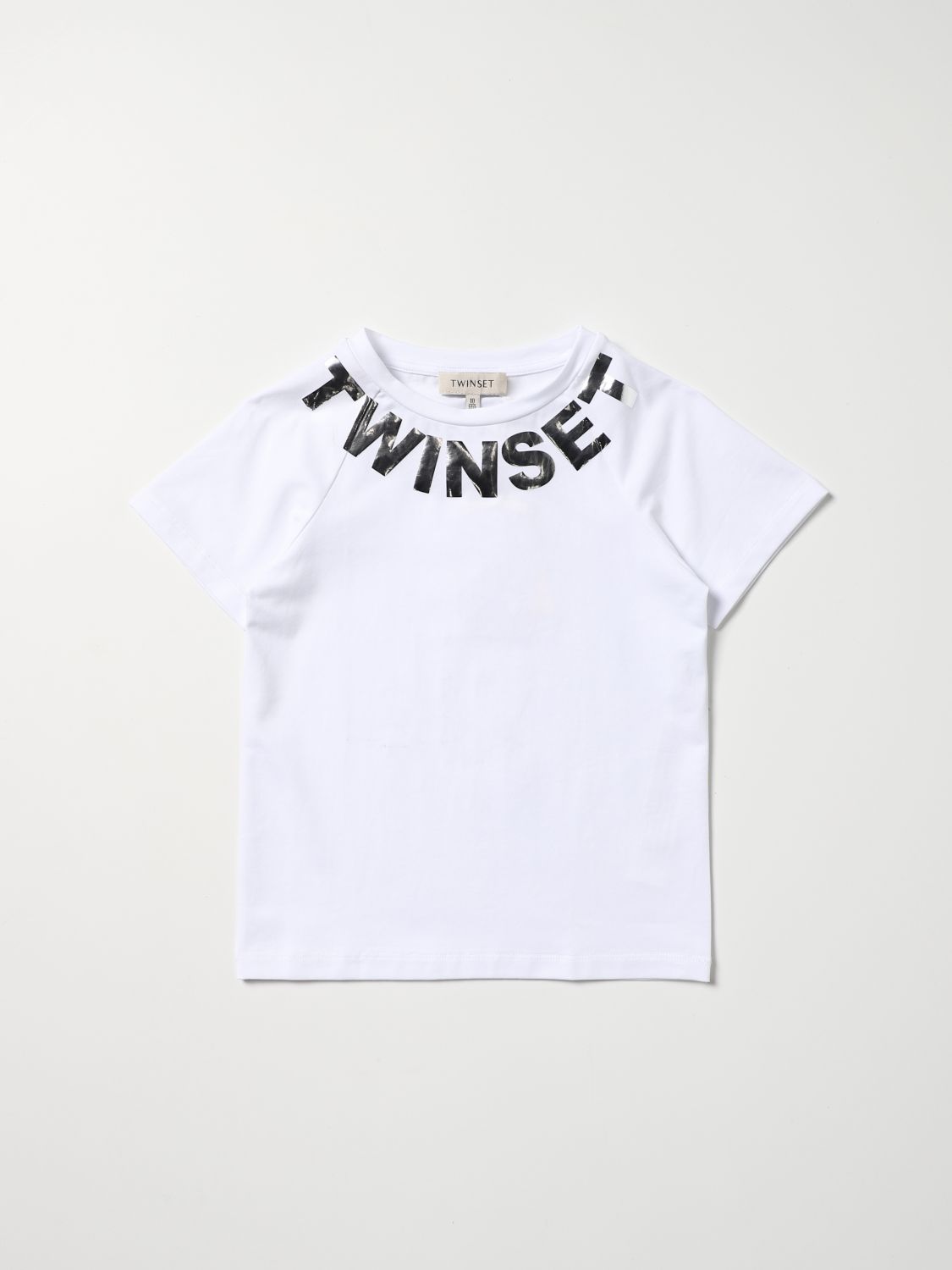 TWINSET: cotton T-shirt with logo print - White | Twinset t-shirt ...