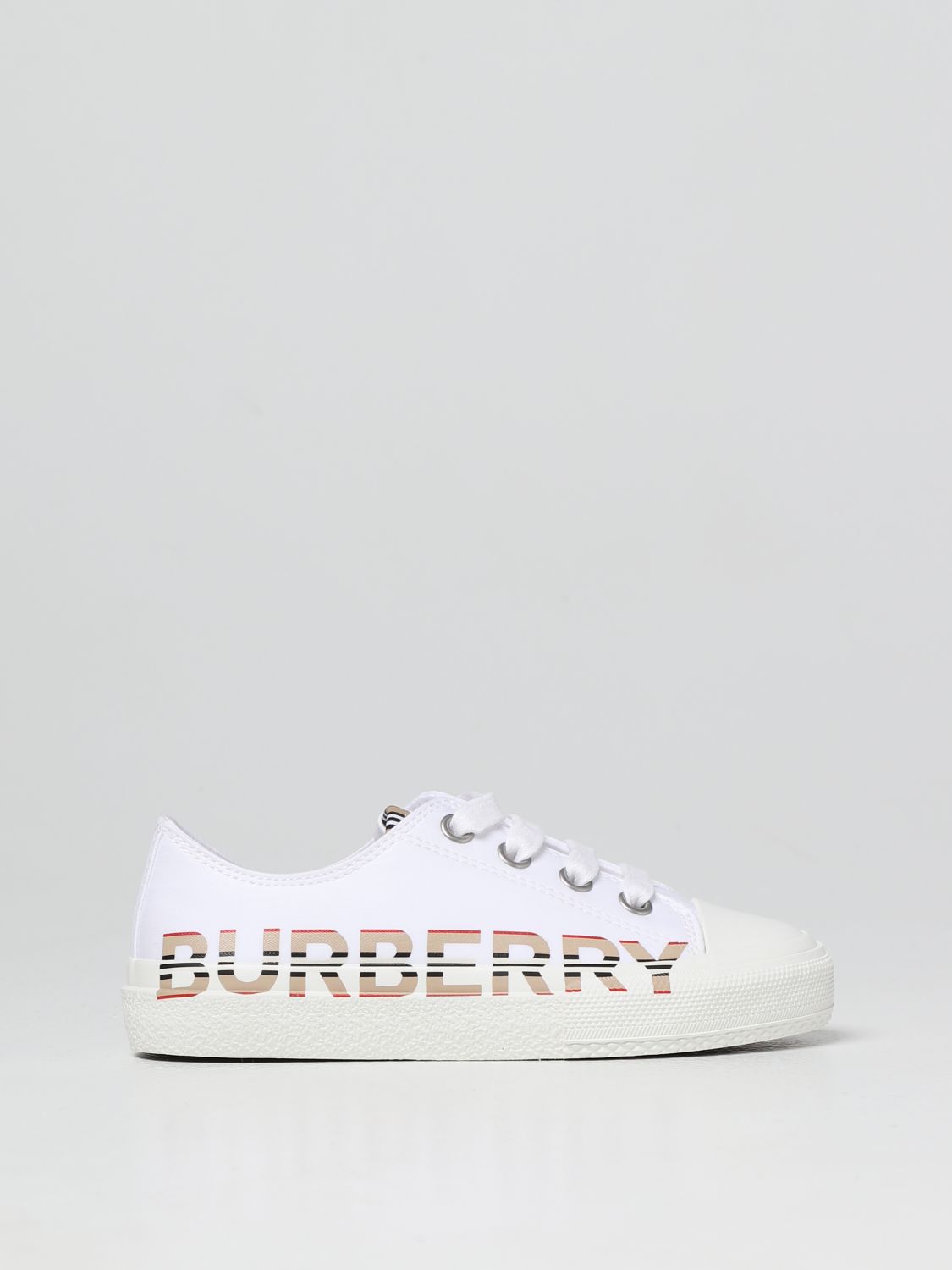 burberry red and white shoes